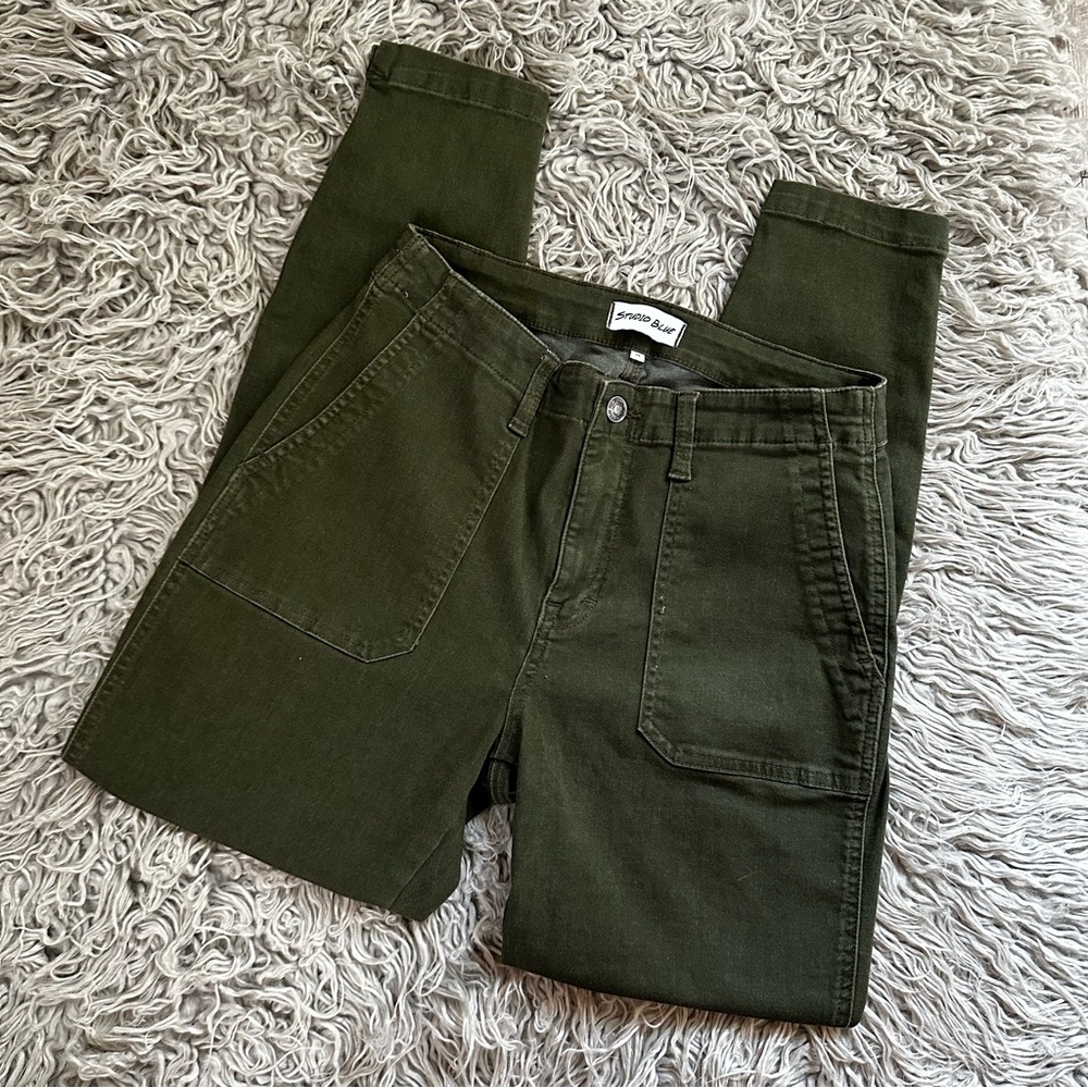Women’s Olive Green Skinny Utility Pant